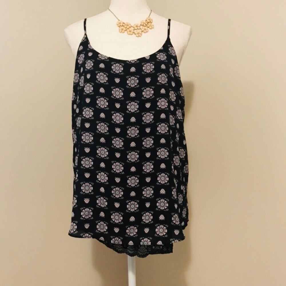 Pink Republic Lace Trim Cami Blouse